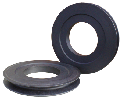 SHEAVES REPLACEMENT PVC 1.3/4" ROPE 44mm GREY SPARE NYLON PULLEY WHEELS 